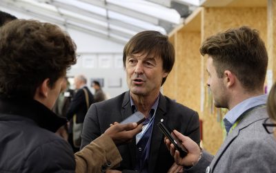 Nicolas Hulot, répondant aux questions dans les espaces Générations climat