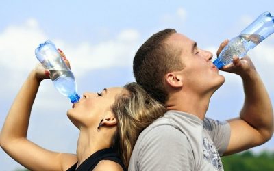 Eau bouteille plastique