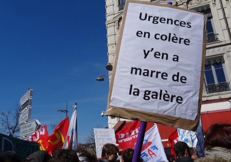 Grève professionnels santé